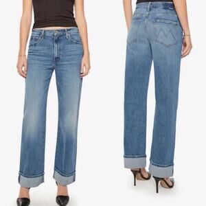 Mother Superior The Dodger Skimp Cuff Jeans Size 30 Wide Leg Leap of Face  $268